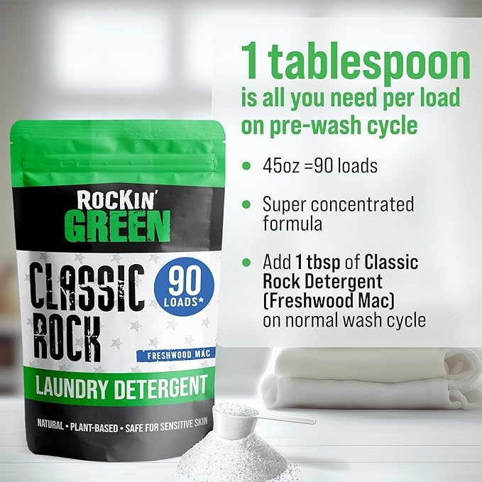 Rockin' Green Classic Rock Laundry Detergent, Plant based, All Natural Laundry - Image 5
