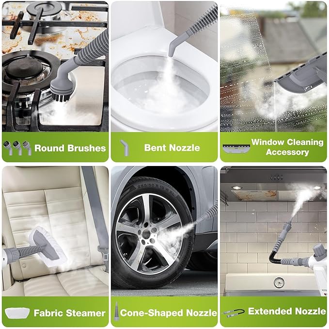 Pressurized Handheld Steam Cleaner, Portable Multi-Surface Cleaner - Image 5