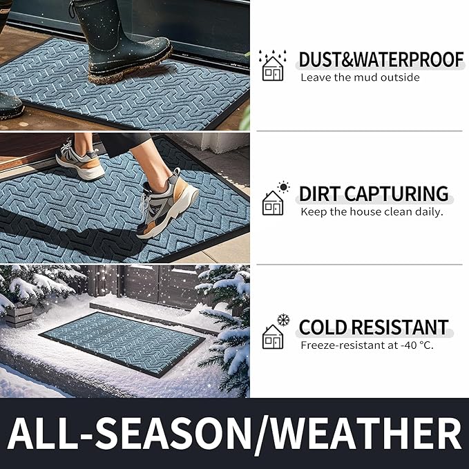 Yimobra Large Door Mat Outside Entrance 36x24, Waterproof Heavy Duty Outdoor - Image 5
