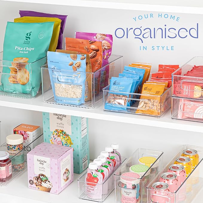 Plastic Food Storage 4 Pack Clear Container Bin - Image 7