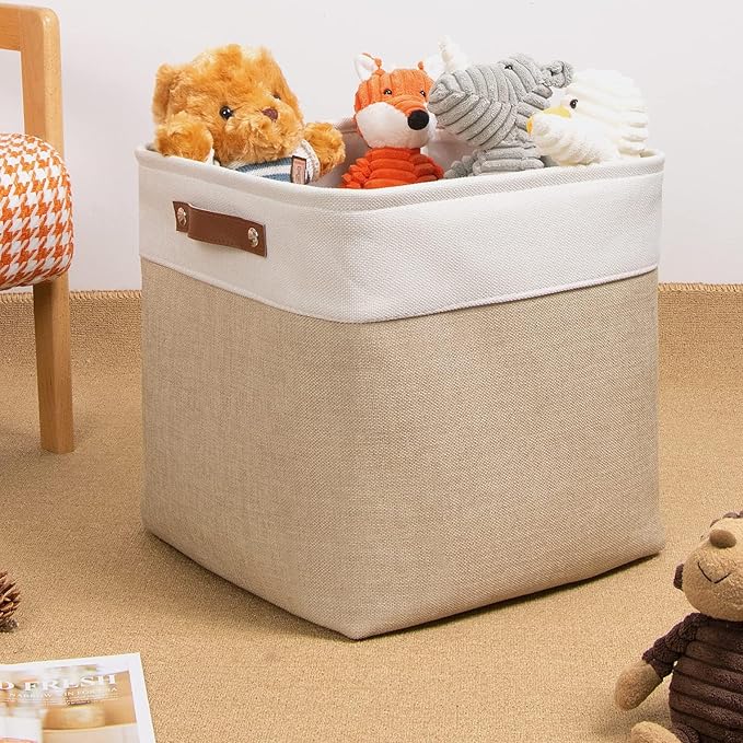 DULLEMELO Cube Storage Bin 13x13, Collapsible Fabric Storage Cube - Image 6