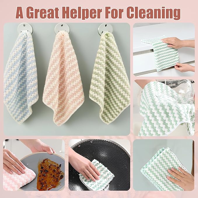 Microfiber Cleaning Cloth, Super Absorbent 12 Pack Dish Towels - Image 7