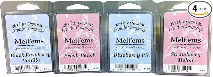 Our Own Candle Company Premium Wax Melt, Fresh Peach, and Strawberry Melon by OurOwnCandleCompanycandles