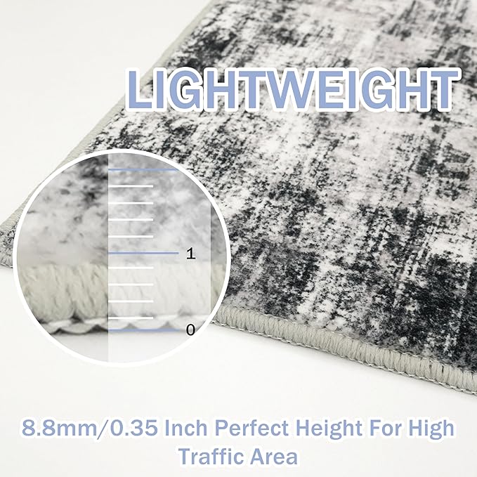 IOHOUZE Abstract Runner Rug 3x10 Ft Washable Runners - Image 5