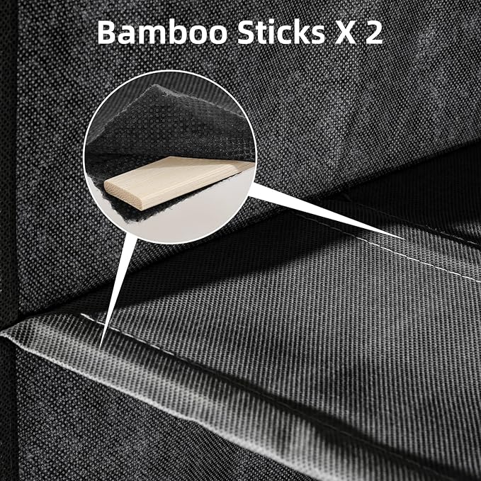2 Packs Hanging Closet Organizer Stroage, 3-Shelf Hanging Shelves - Image 4