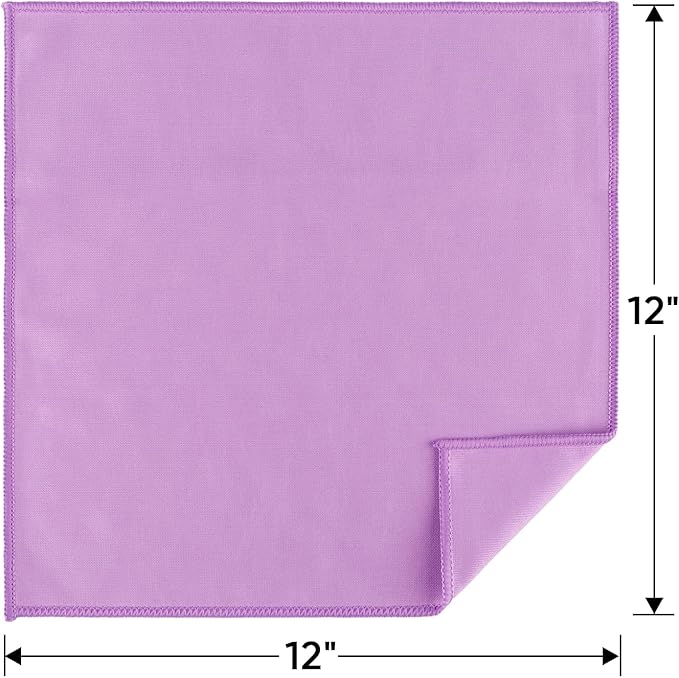 HOMEXCEL Microfiber Glass Cleaning Cloth 12 PK, Lint Free Streak Free, Reusable - Image 6
