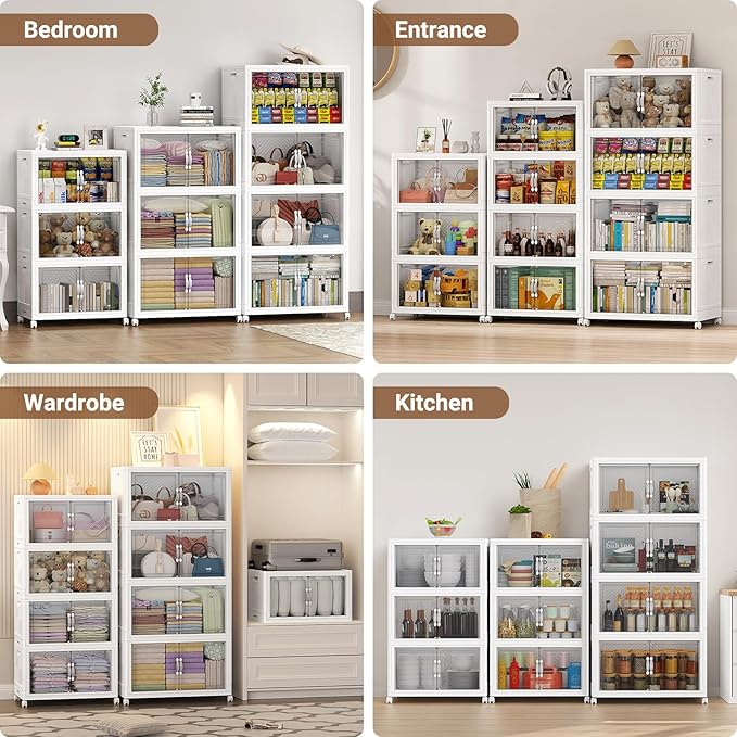BROVIEW 300QT Extra Large Stackable Storage Bins, 75Gal Clear Plastic Closet - Image 7