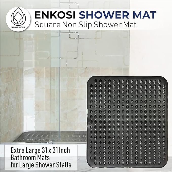 ENKOSI Extra Large Square Non Slip Shower Mat - Image 6