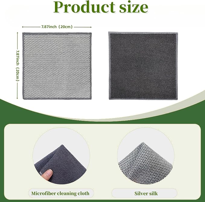 Stainless Steel Scrubber and Cleaning Rags - Image 2