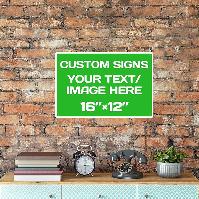 custom metal sign, Aluminum Weatherproof Metal Sign Multiple Sizes Custom - Image 7