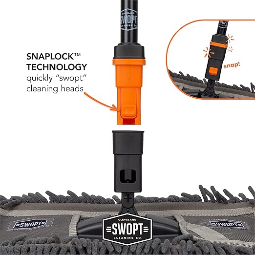 SWOPT Standard 48” Steel Handle – Ergonomic Design Eliminates Loose Handles — - Image 8