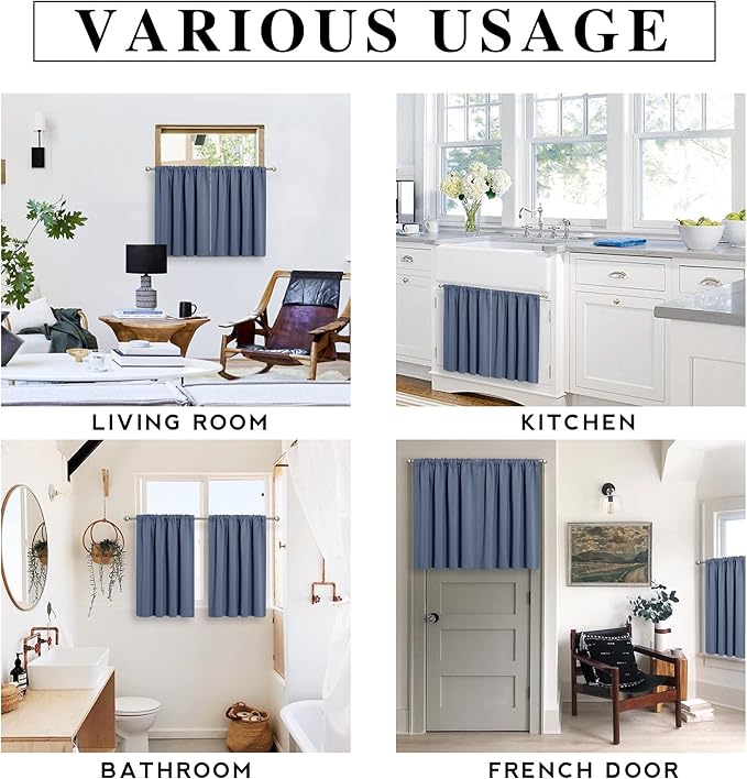 RYB HOME RV Camper Door Window Curtains -Blackout Privacy Curtains & Drapes - Image 7