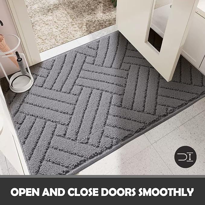 Door Mat Indoor Doormat, Entryway Rug Door Mats Non-Slip Rubber Backing - Image 5