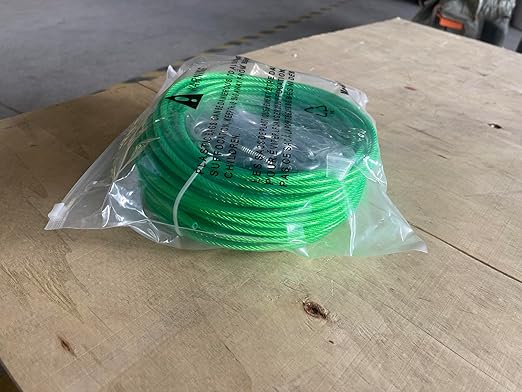 100 Ft Turnbuckles for Cables Wire, 3/16" Green PVC Coated Wire Rope Kit - Image 12