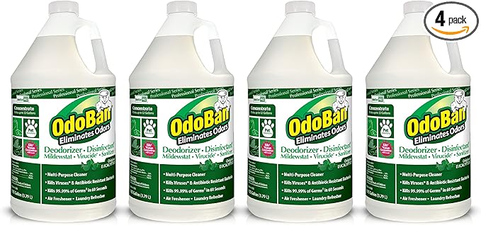 OdoBan Professional Disinfectant and Odor Eliminator Concentrate, 4 Gallons by OdoBan