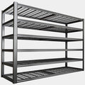 65" W Garage Shelving Heavy Duty, 6 Tier Garage Shelves, Adjustable Storage by PMKES
