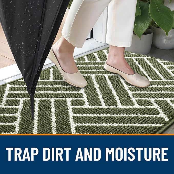 OLANLY Large Indoor Door Mat, 59x35 Inch, Dirt Resistant and Absorbent - Image 2