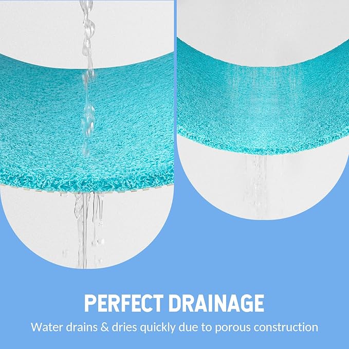 Non-Slip Bathtub Mat, 2 Pack Anti Slip Shower Mat, Fast Drying Bathtub Mats - Image 7