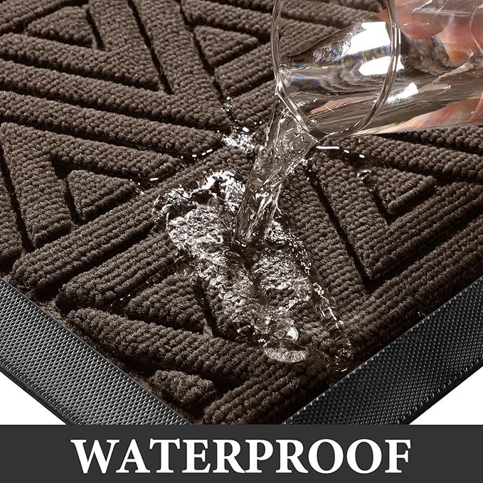 Yimobra Large Door Mat 47x32, All-Weather Waterproof Non-Slip Welcome Matt - Image 7