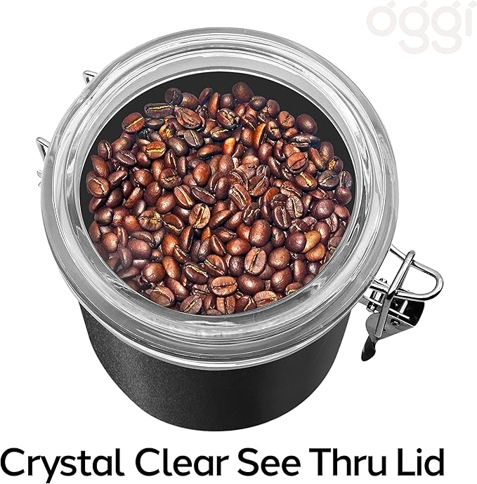 Oggi Stainless Steel Kitchen Canister 47 fl oz, Food Storage, Pantry Storage. - Image 4
