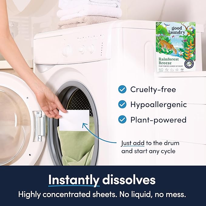 Good Laundry Rainforest Breeze Detergent Sheets, Scent Booster, & Dryer Sheet - Image 3