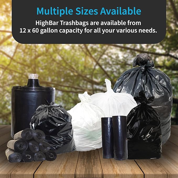 Black Trash Bag, Heavy Duty 20-30 Gallon Bag - Image 6