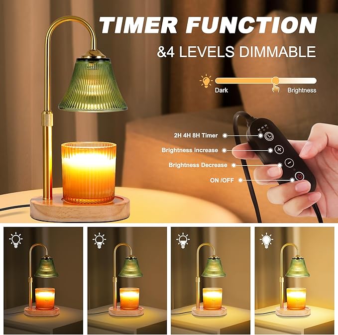 Candle Warmer Lamp, Height Adjustable Candle Warmer - Image 3