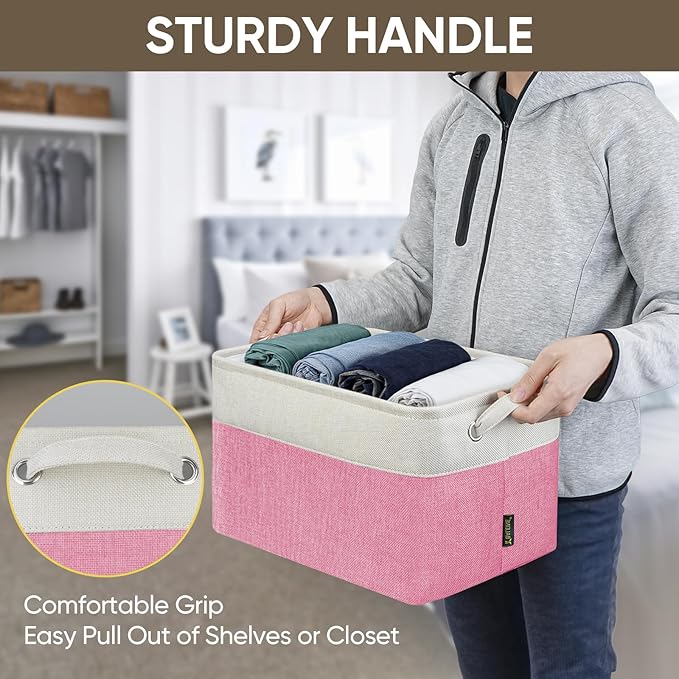 BALEINE 2 Pack Fabric Storage Bins - Image 9