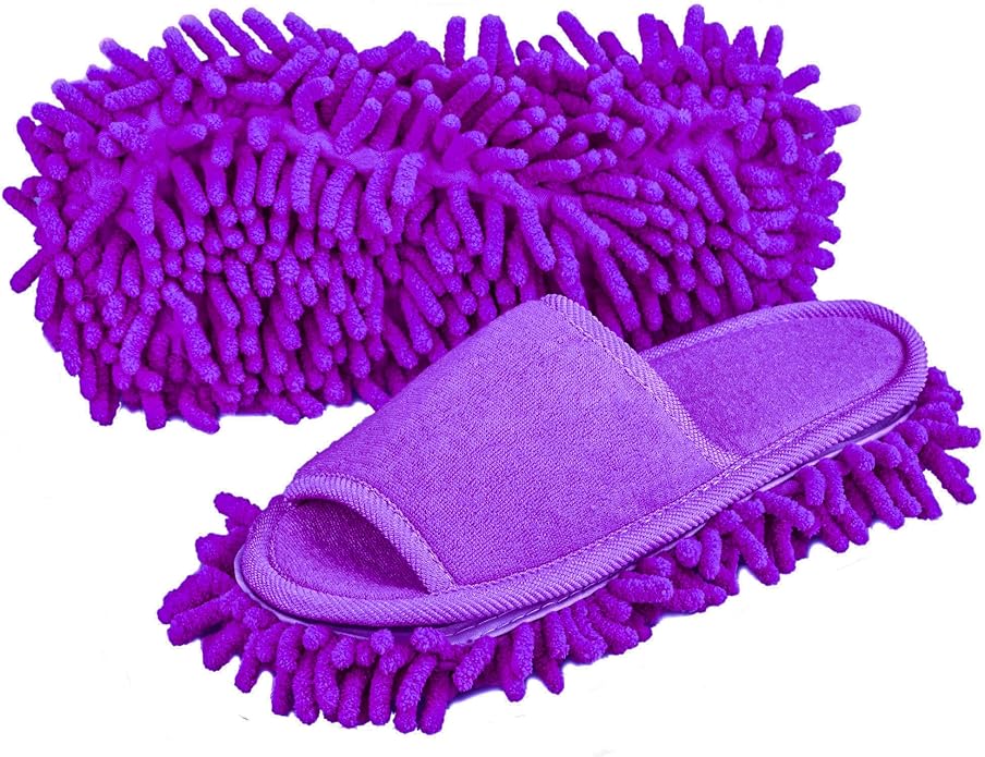 Women's Microfiber Floor Cleaning Mop Slippers by Friendly+House