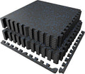 PRAISUN 0.6" Thicker Gym Mat, 12 Tiles 48 Sq Ft Workout Mats, Interlocking Foam by PRAISUN
