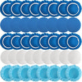 40 Pieces Polishing Bonnet Pads, Car Polisher Pad Bonnet 5-6 Inch, Car Buffer by Tivcck