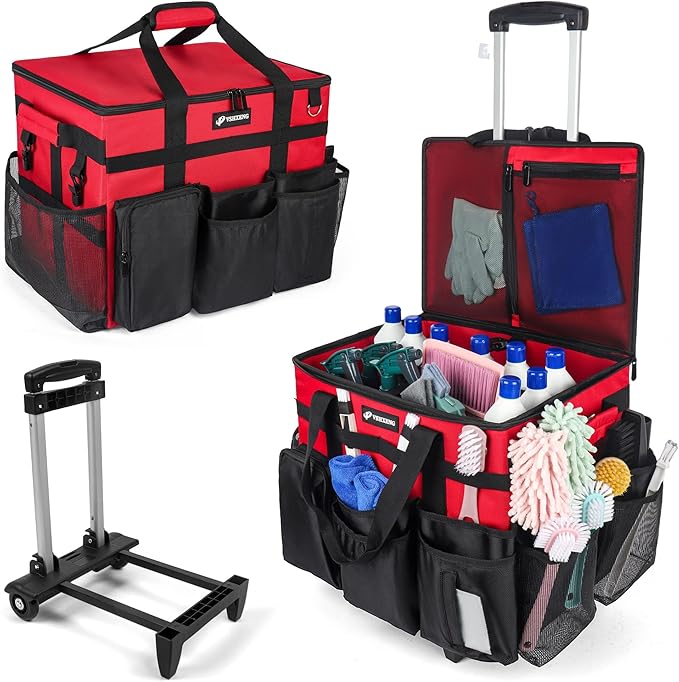 Rolling Cleaning Caddy Bag by Unknown