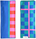 2 Double Sided Microfiber Hand Towels, 17x27 Inches Waffle Design Kitchen by CraeHome
