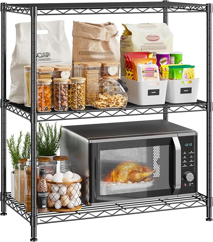 Storage Shelves Adjustable Wire Shelving Metal Wire Rack Shelving Unit Storage by Durayloly