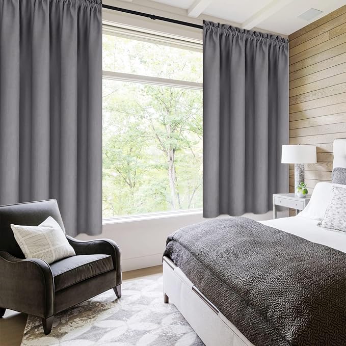 DWCN Blackout Window Curtain Panels, Light Blocking, Thermal Insulated - Image 2