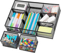 Marbrasse 3 Packs Desk Drawer Organizers, Metal Mesh Dividers Desk Drawer by Marbrasse