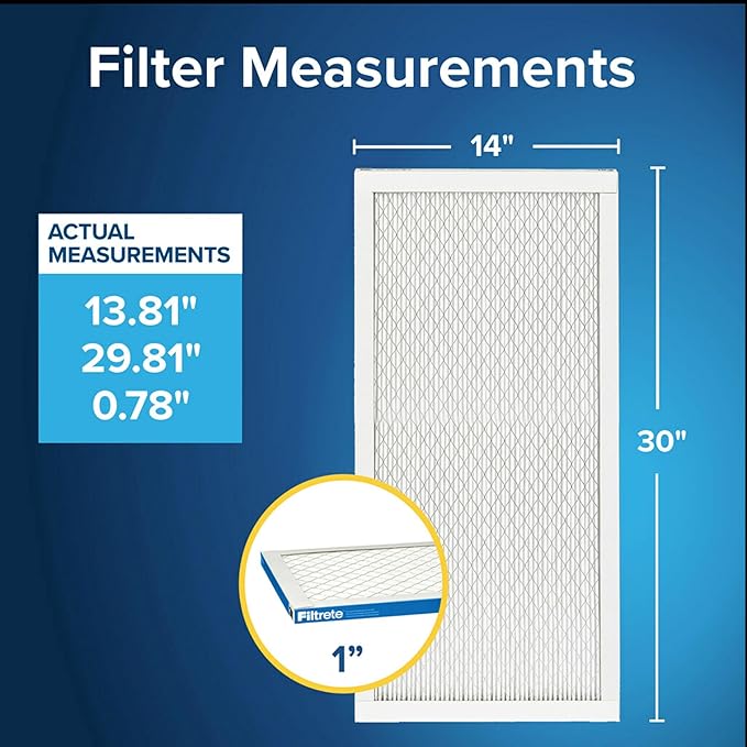 Filtrete 14x30x1 AC Furnace Air Filter, MERV 13, MPR 1900, Premium Allergen - Image 2