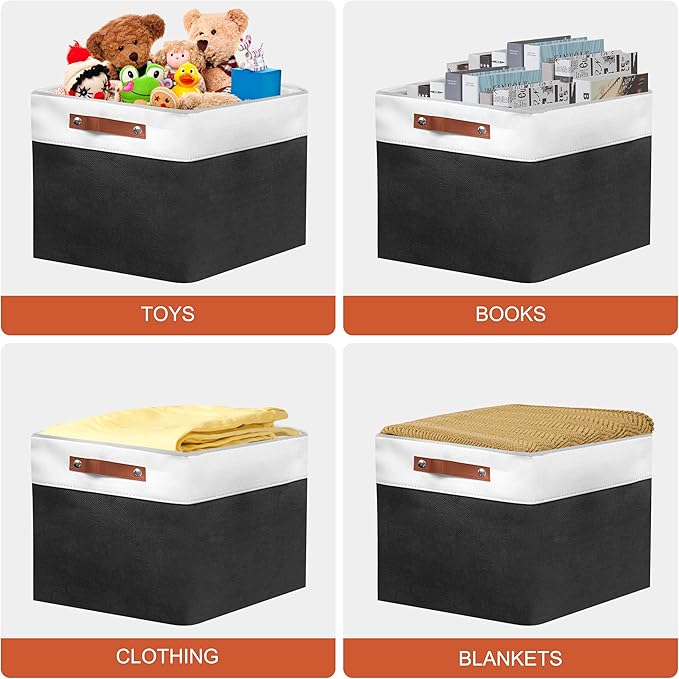 13in Open Fabric Storage Basket - Image 5