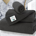 3 Piece Towel Sets for Bathroom, 1 Large Bath 30" x 56", 1 Hand 18" x 28" by VOOVAMOVAS