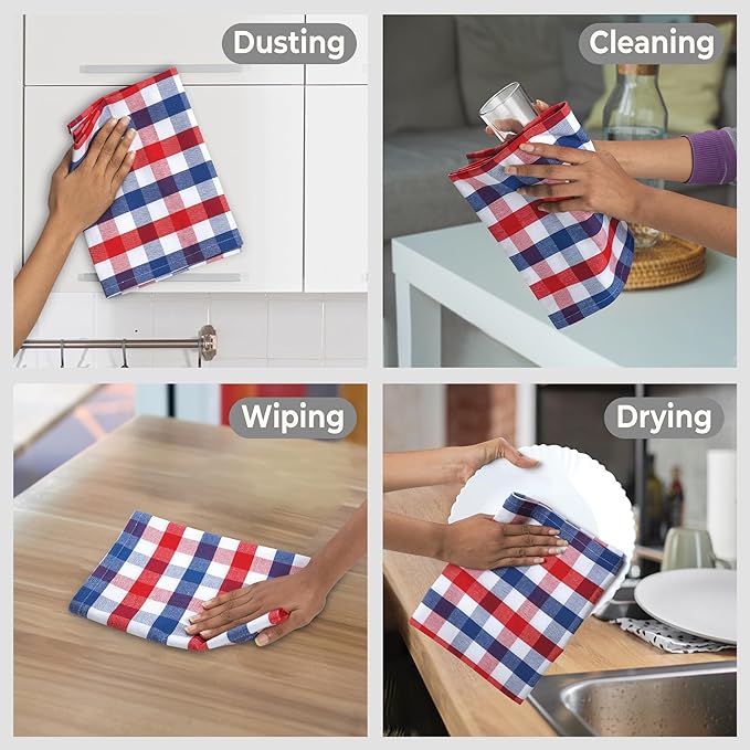 July 4th KitchenTowels Patriotic DishTowels 100% Cotton 18X28 Inches Highly - Image 3