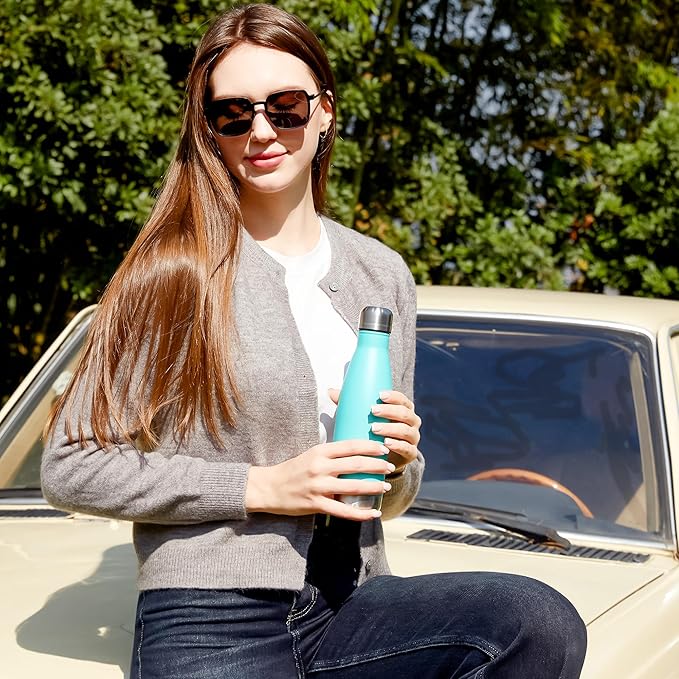 MEWAY 17oz Sport Water Bottle 4 Pack Vacuum Insulated Stainless Steel - Image 5