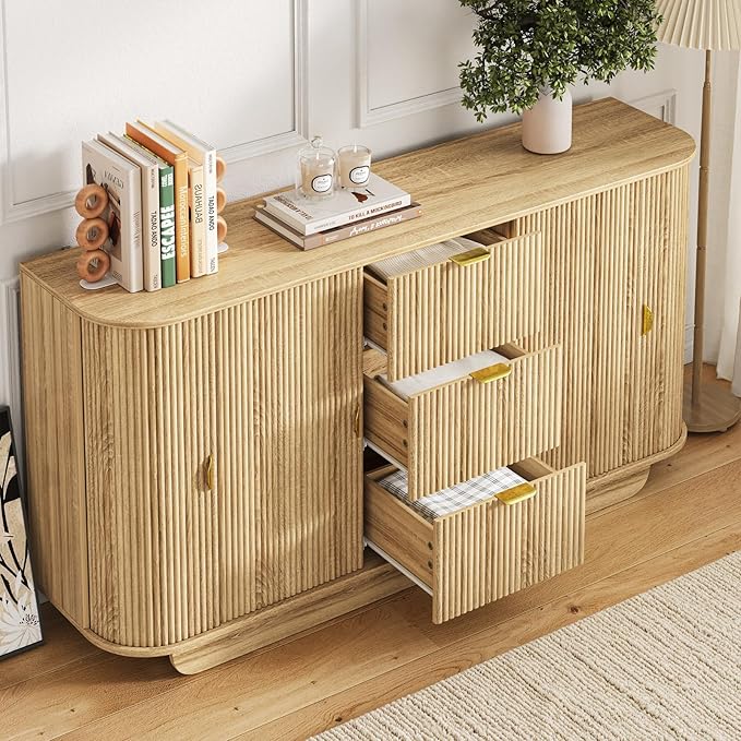 63" Tambour Dresser for Bedroom - Image 7
