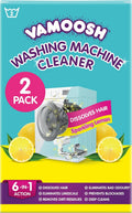 6-In-1 Washing Machine Cleaner | for Front & Top Load Washers | Lemon Fresh Scent | Patented Hair Dissolving Technology | Removes Limescale | Made in UK | No Harmful Chemicals | 2X150G