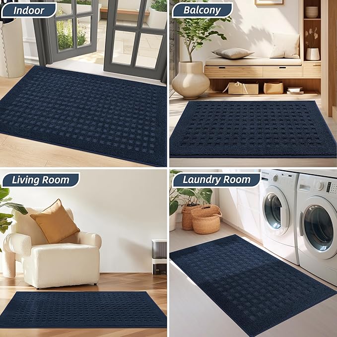 BEQHAUSE Waffle Door Mats Indoor 20"x32", Dog Mat - Image 8