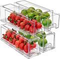Sorbus Small Clear Storage Drawers – Acrylic Stackable Storage Bins by Sorbus