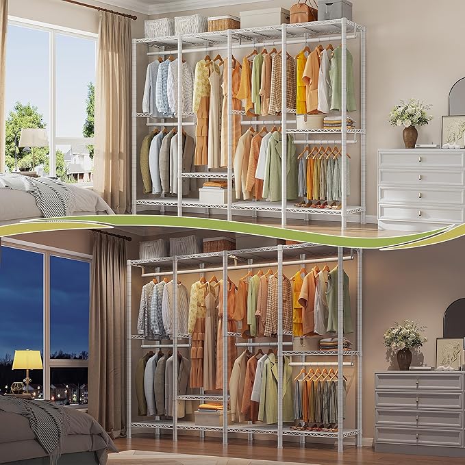 Raybee Heavy Duty Clothes Rack for Hanging Clothes, Clothing Rack - Image 4