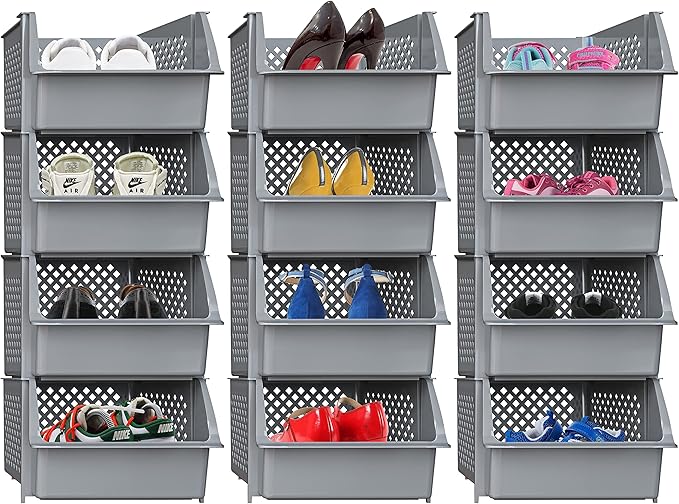 Skywin Plastic Stackable Storage Bins by Skywin
