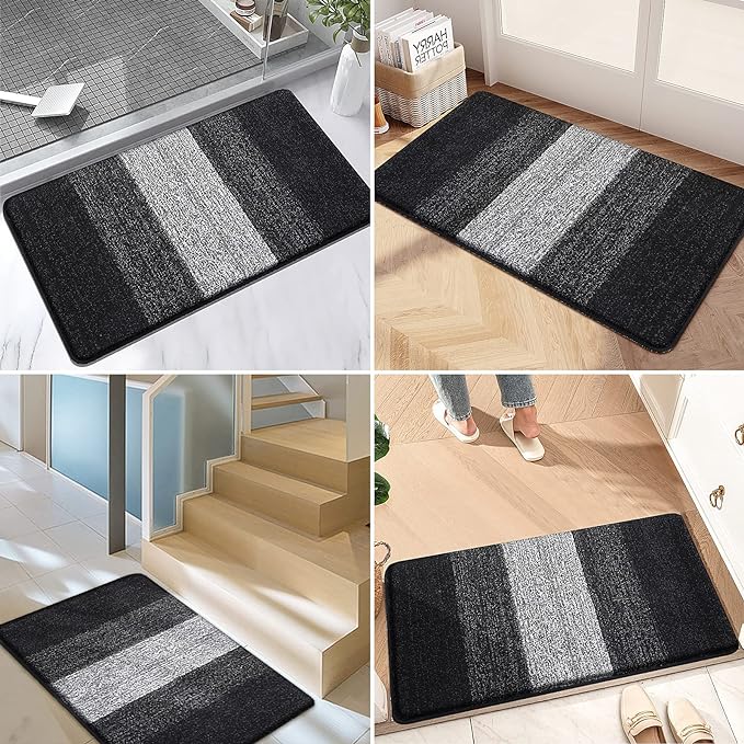 Kitinjoy Indoor Outdoor Door Mat, 47x24 Non-Slip Absorbent Dirt Trapper - Image 6