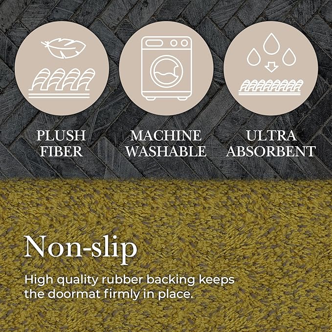 Premium Microfiber Indoor Door Mat – 36"x72" Washable Entry Mat, Waterproof - Image 8