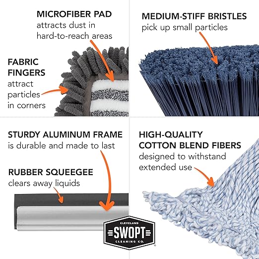 SWOPT 7-Piece Ultimate Indoor Kit — Includes 48” and 60” Wooden Handles - Image 7